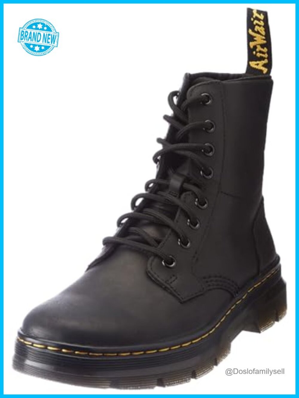 Lace Up Leather Ankle Boots with Metal Eyelets for Work